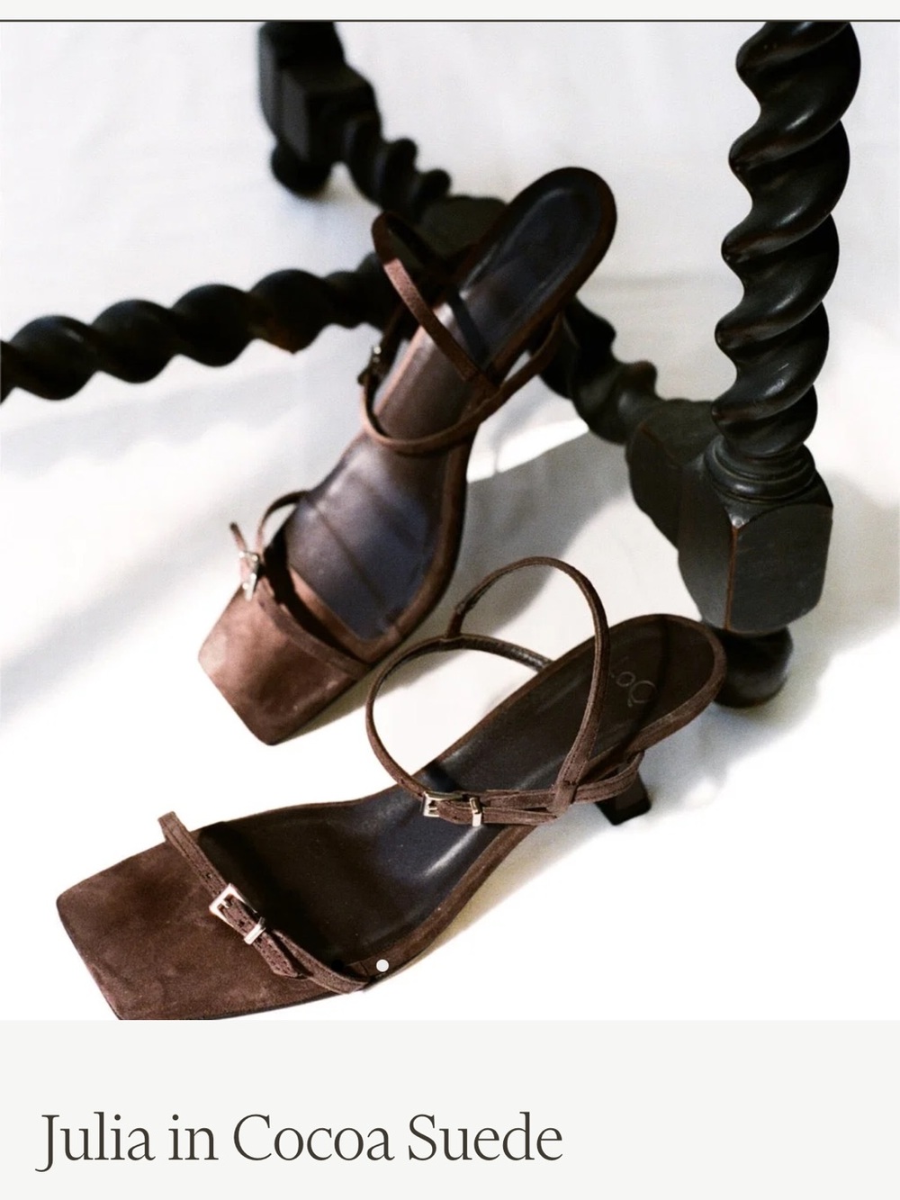 ISO - LOQ JULIA IN COCOA SUEDE